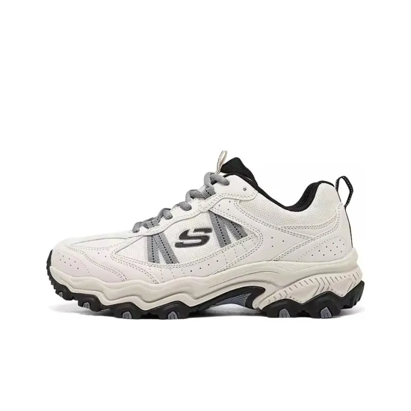 Skechers OUTDOOR Anti Slip Wear Resistant Low Top Hiking Shoes Men's Ecru-0