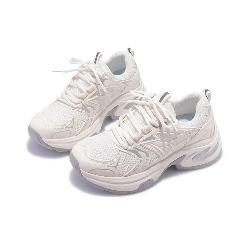 Miss Zhang Low Top Chunky Sneakers Women's Beige-5