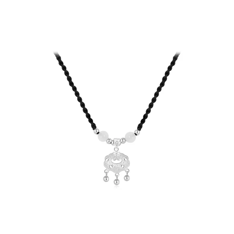 High Quality Silver In Various Purity Levels Exquisite Necklace Unisex-4