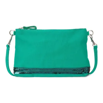 Vanessa Bruno Cotton One Shoulder Crossbody Clutch Women's Green