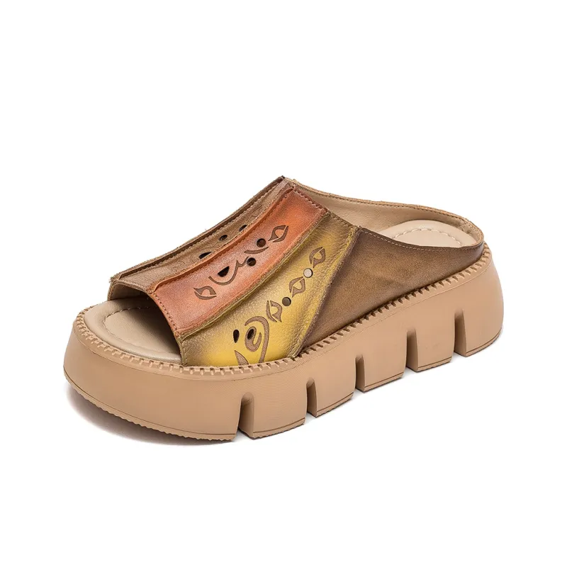 Jay Slide Slippers Women's Yellow/Green-1