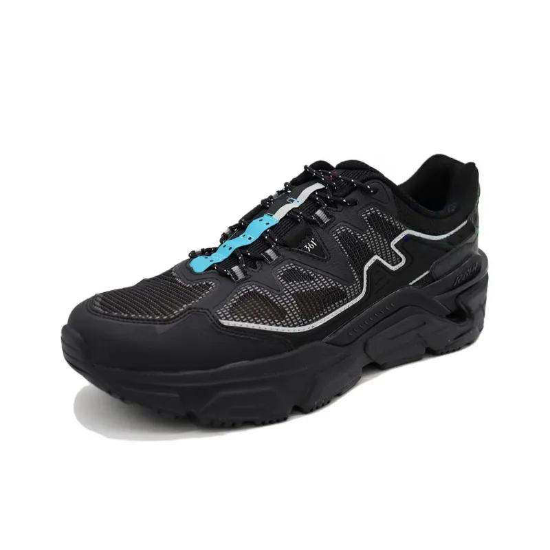 361° Wear Resistant Low Top Casual Shoes Men's Black-2