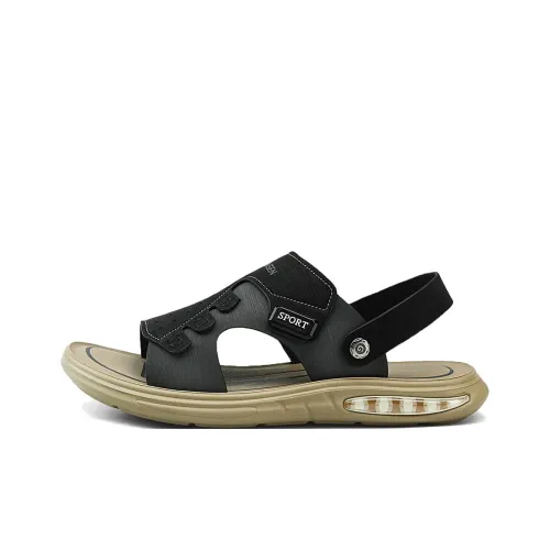 Mulinsen Beach ONE sandals Men Black/Khaki
