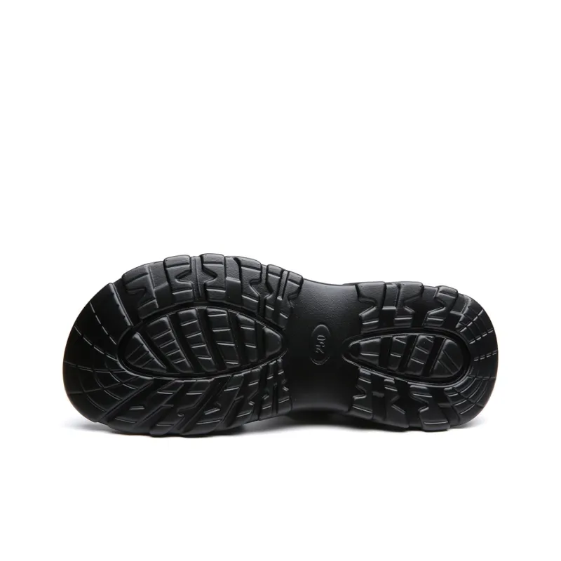 PAMATE Beach Sandals Men Gray/Black-4
