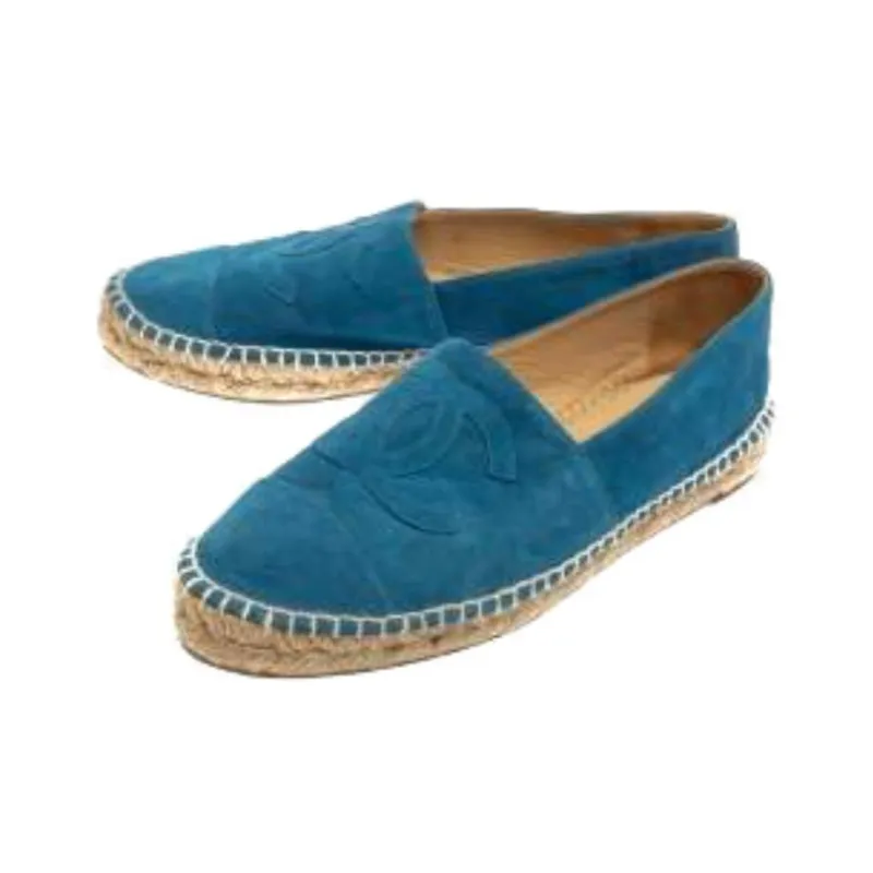CHANEL Espadrilles Women's Blue-3