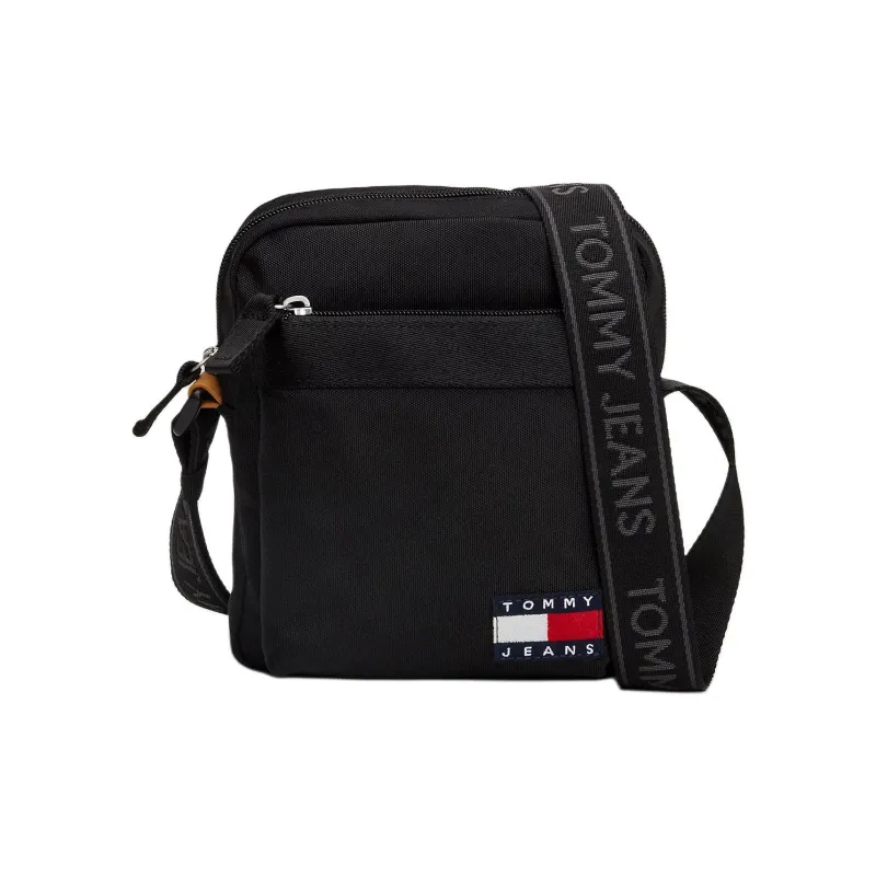 Tommy Hilfiger Recycled Polyester Crossbody Bag Shoulder Bag Men's Black-0