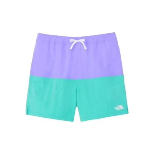 THE NORTH FACE Casual Shorts Men Purple Green Multicolor