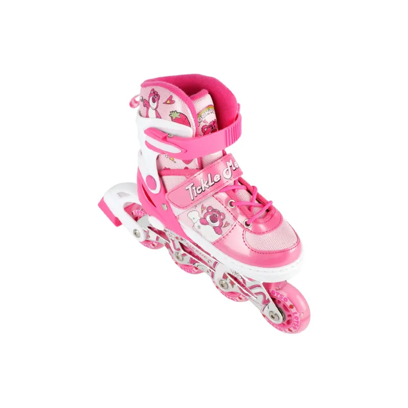 Disney Strawberry Bear Series Inline Skates Plastic, Aluminum Alloy Kids' Pink-4