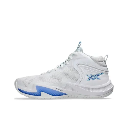 Asics NOVA SURGE 3 Basketball Shoes Men Mid-Top White/Blue