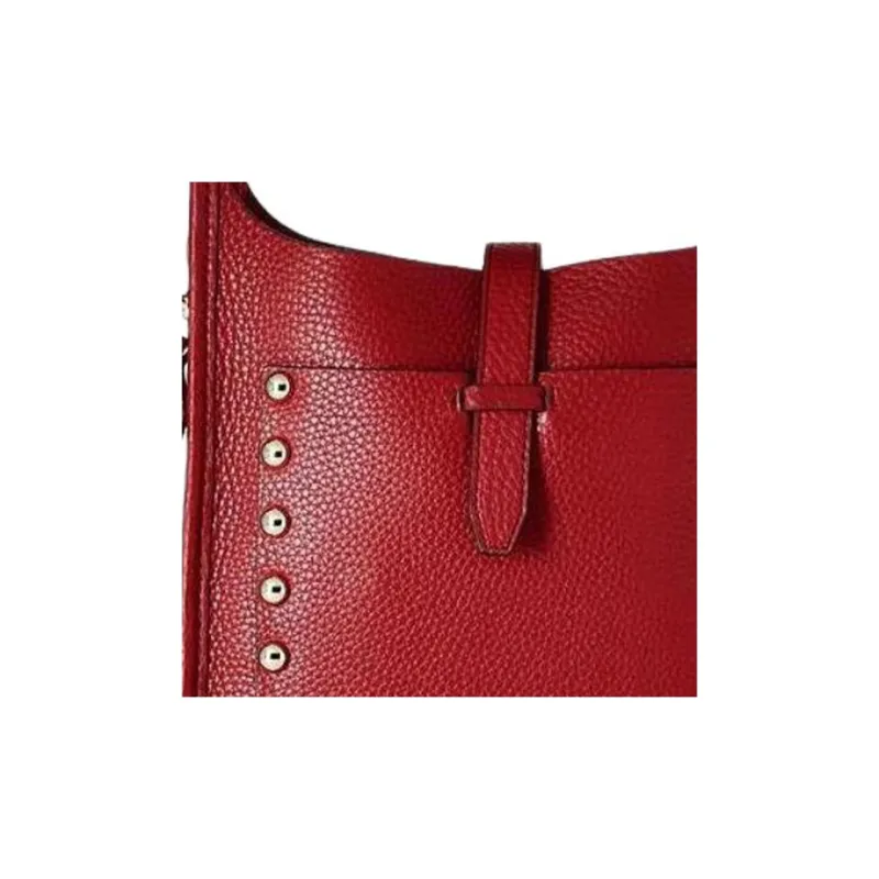 REBECCA MINKOFF Genuine Leather Crossbody Bag Shoulder Bag Medium Size Women's Red-3
