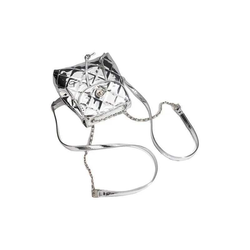 TTaG．baG PU Backpack Regular Women's Silver/Gold-4