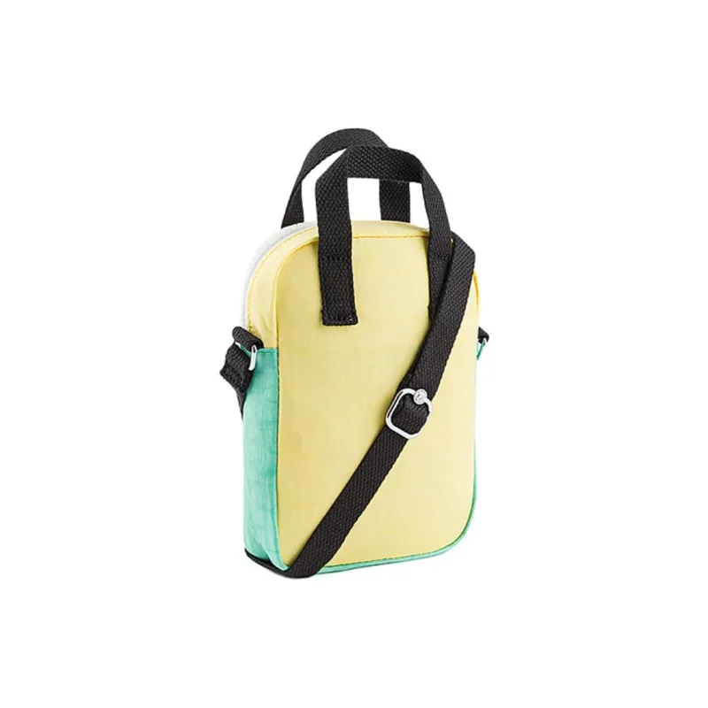 Kipling Polyamide Portable Crossbody Bag, Shoulder Bag Mini Unisex Yellow & Green/White Black Green Patchwork-2