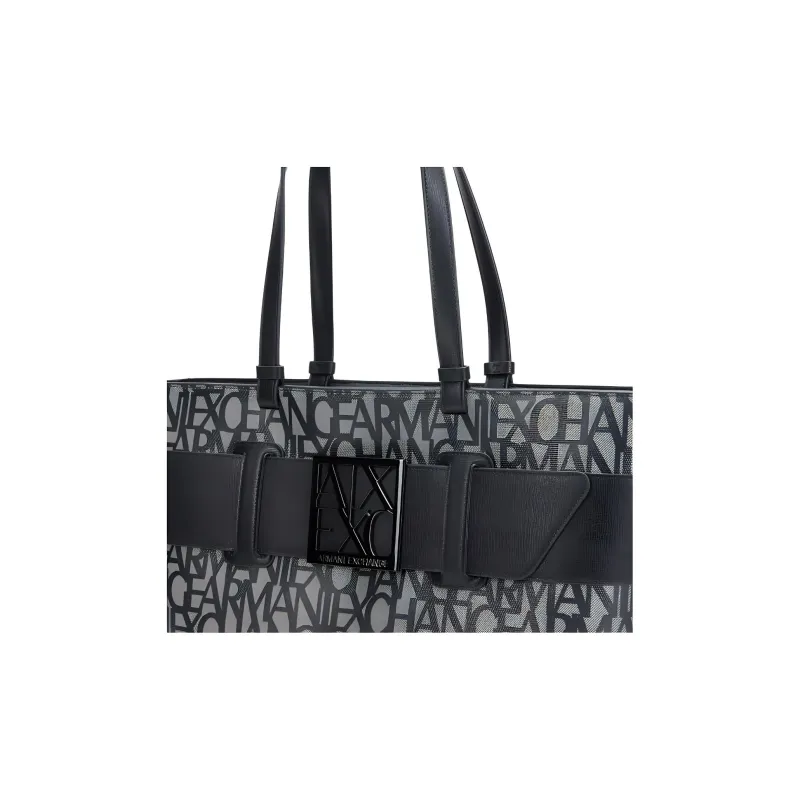 EMPORIO ARMANI PU With Synthetic Leather Tote Bag, Shopping Bag, Handbag Women's Black-4