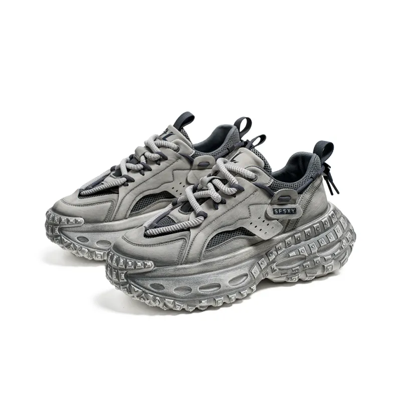 Black tailed Deer Low Top Chunky Sneakers Men's-9