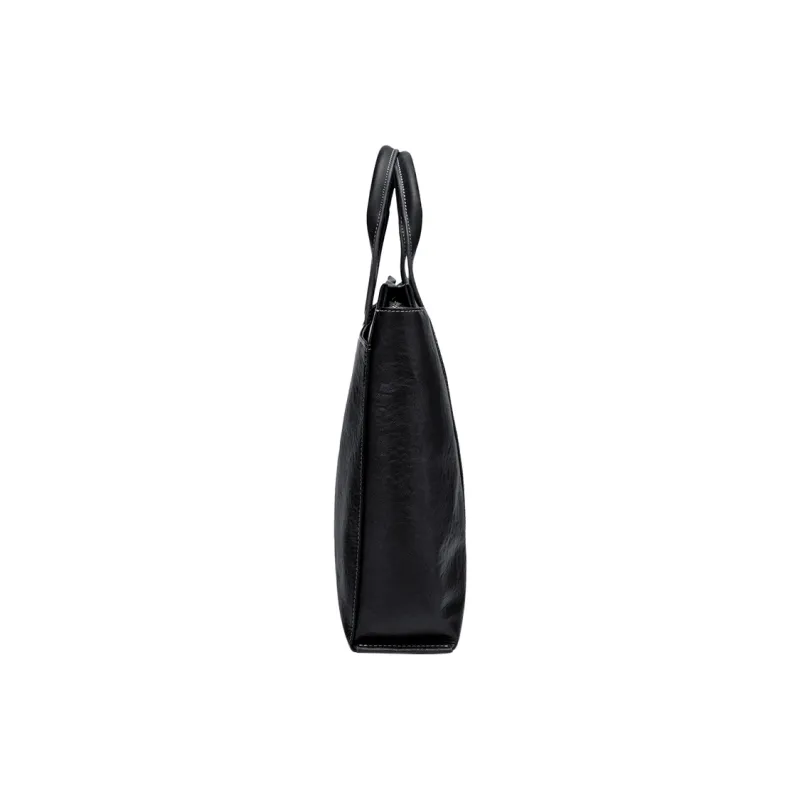 GOLF Cow Leather With Synthetic Leather Genuine Leather Briefcase Tubas Men's Black-3