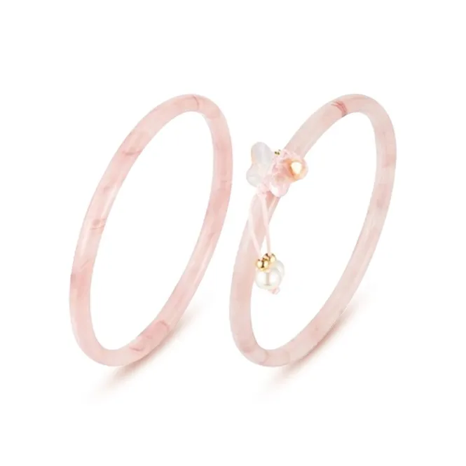 KING TAI SANG Colored Glaze Jade Bangles Women's-0