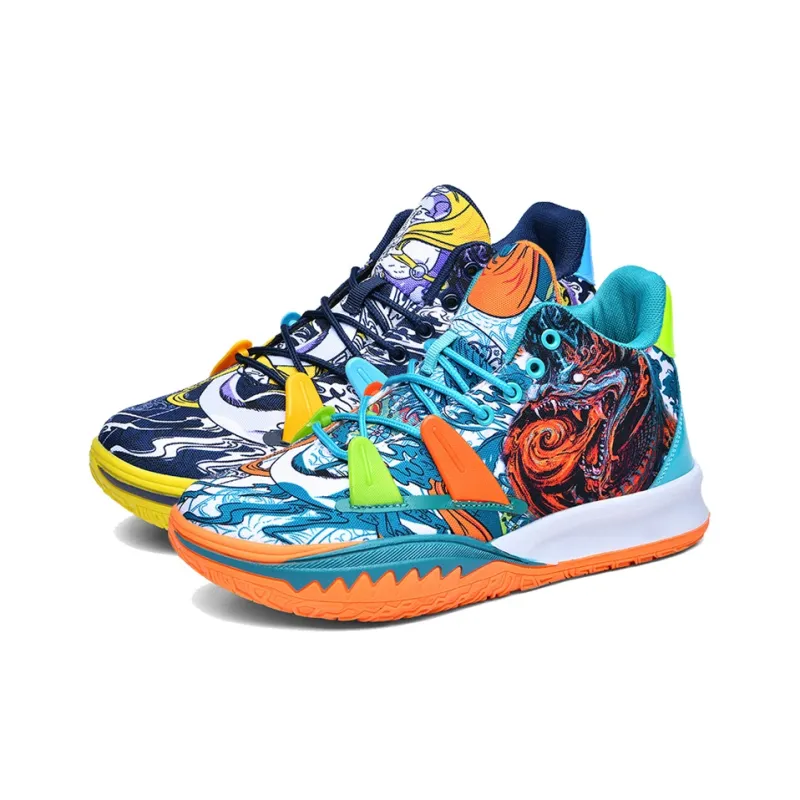 Black tailed Deer Slip Resistant, Abrasion Resistant, Breathable Mid Top Basketball Shoes Unisex-23