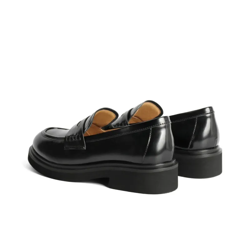 BELLE Loafers 4cm Women's Black, Brown-3