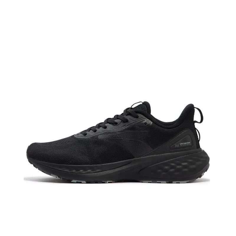 361° Abrasion Resistant Low Top Casual Running Shoes Men's Obsidian Black-0