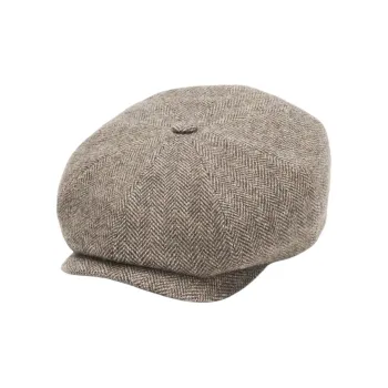 STETSON Wool Cotton Polyamide Blend Berets Unisex Gray