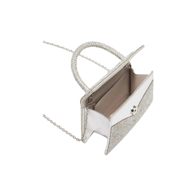 STEVE MADDEN Synthetic Material Handbag Women's Silver-4
