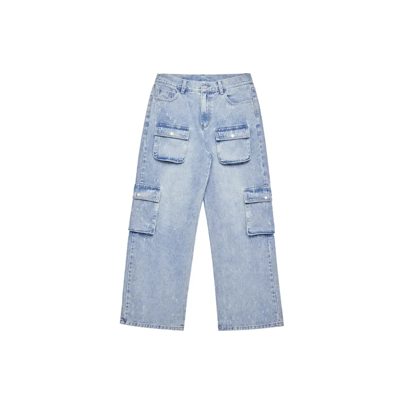 LOOKUN Jeans Unisex Blue-1