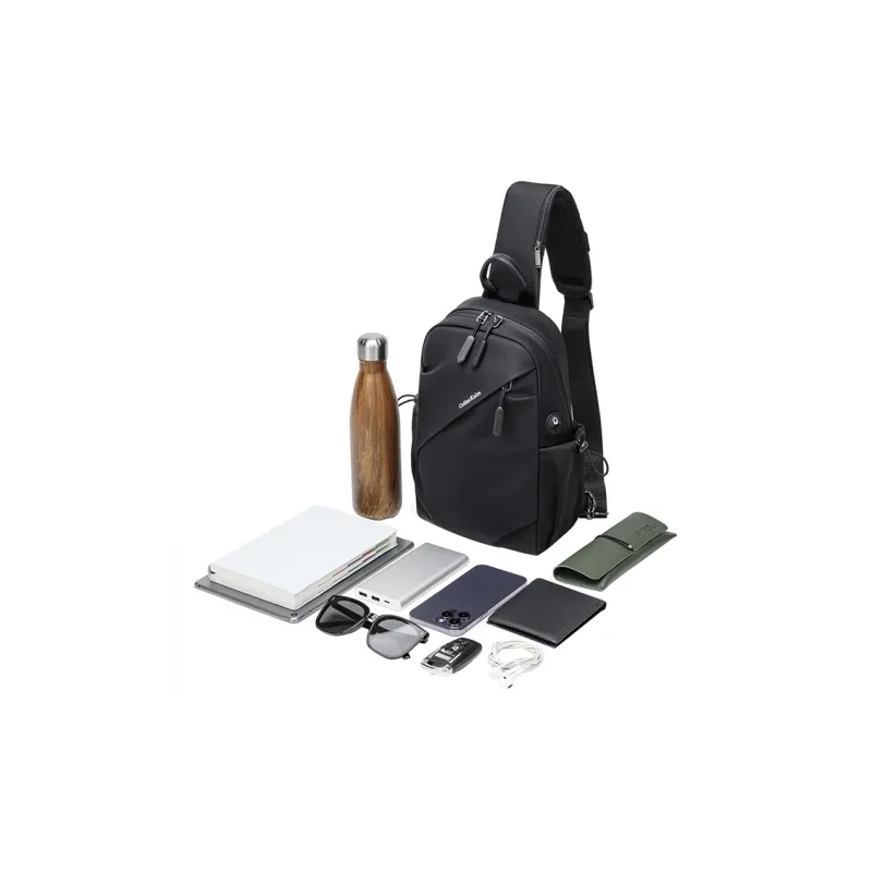 COLINS KEIRS Oxford Crossbody Bag Sling Bags Regular Men's Black-3