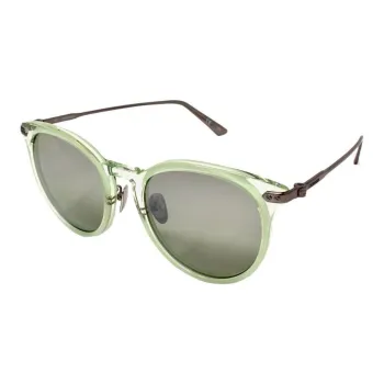 CALVIN KLEIN Nickel Alloy Plastic Oval Sunglasses Men's Green