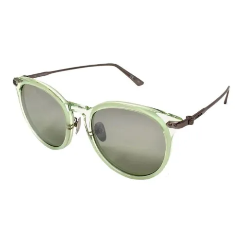 CALVIN KLEIN Nickel Alloy Plastic Oval Sunglasses Men's Green