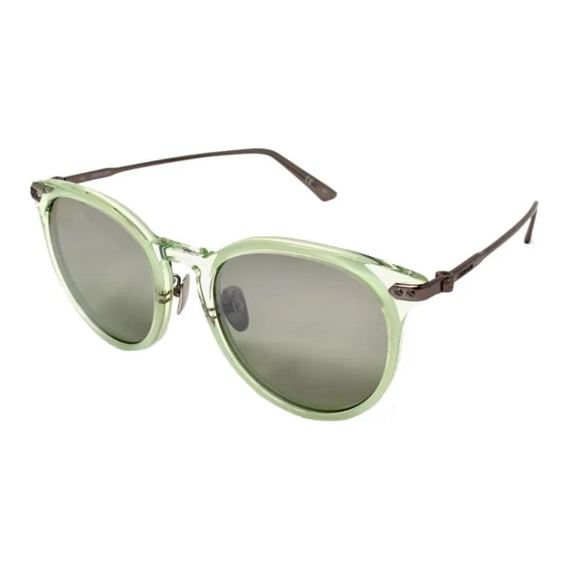 CALVIN KLEIN Nickel Alloy Plastic Oval Sunglasses Men's Green-0