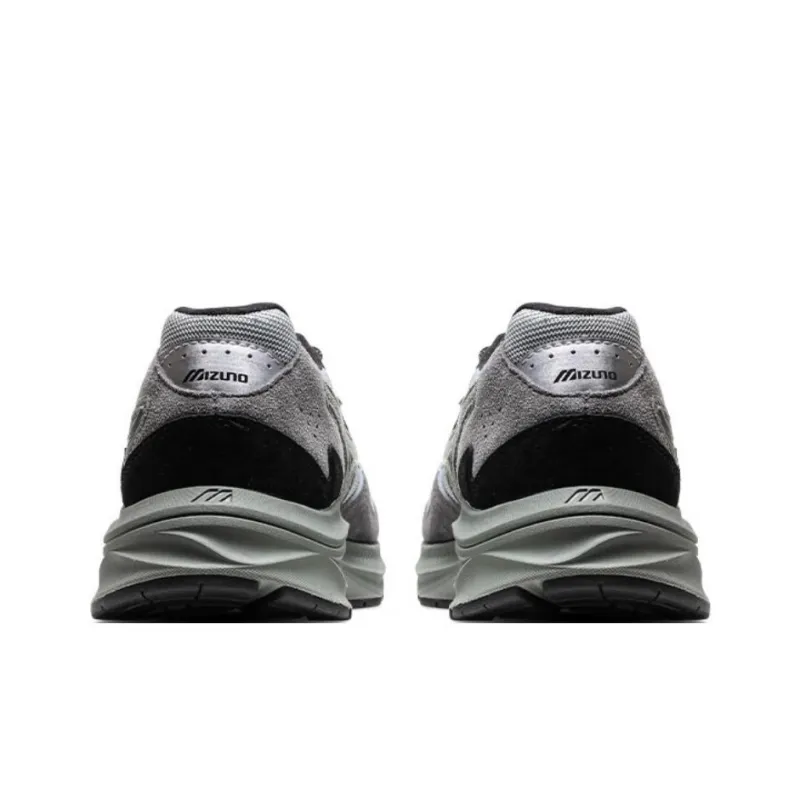 Mizuno Pi Retro Durable Breathable Low Top Casual Shoes Unisex Light Gray/Matte Green-2