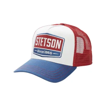 STETSON Cotton Baseball Caps Unisex Blue/Red