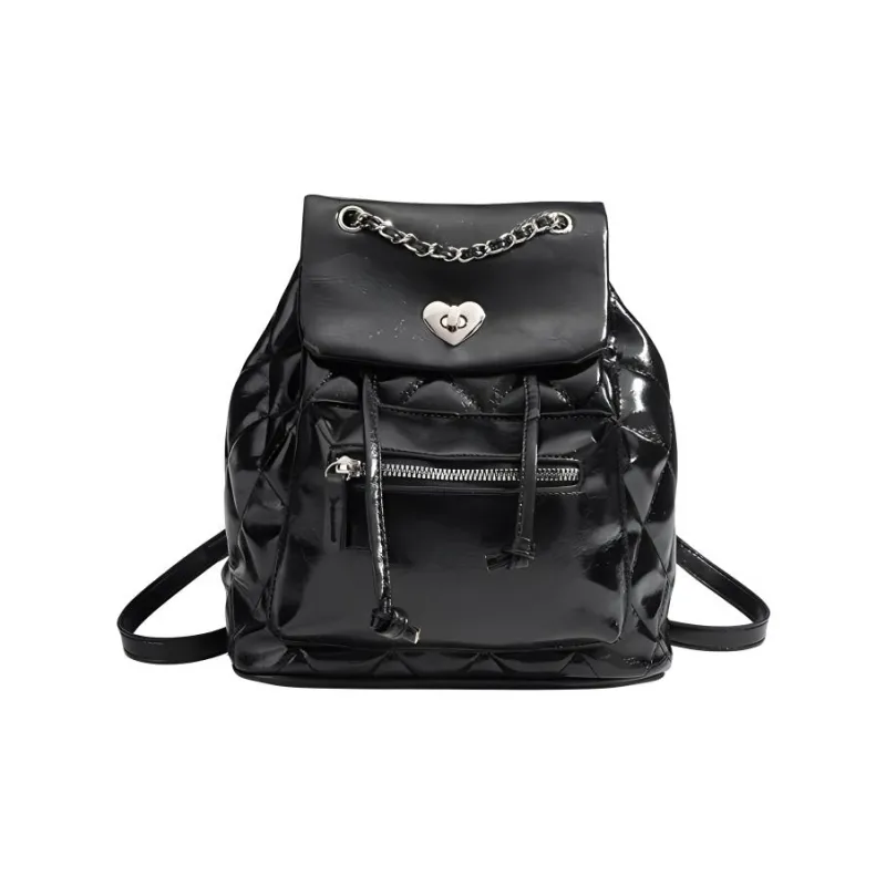 TTaG．baG PU Backpack Women's Silver/Black-6