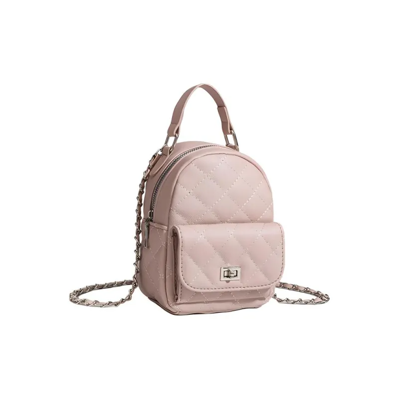 TTaG．baG PU Backpack Regular Women's White/Pink-8
