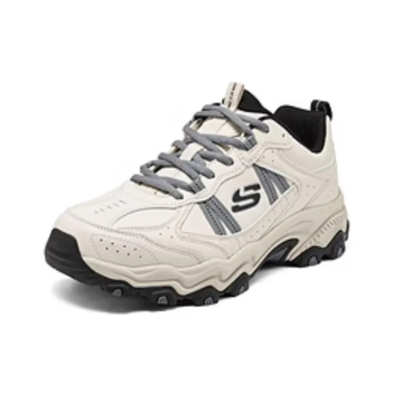 Skechers OUTDOOR Anti Slip Wear Resistant Low Top Hiking Shoes Men's Ecru-3