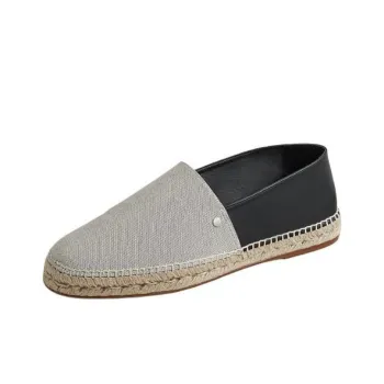 HERMES Joven Espadrilles Men's Gray Black