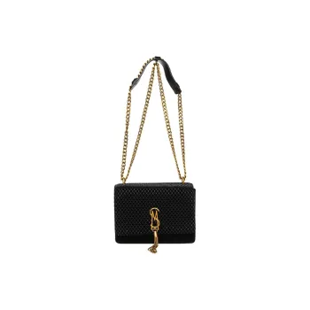 STEVE MADDEN Fabric Crossbody Bag Shoulder Bag Small Size Women's Black Gold