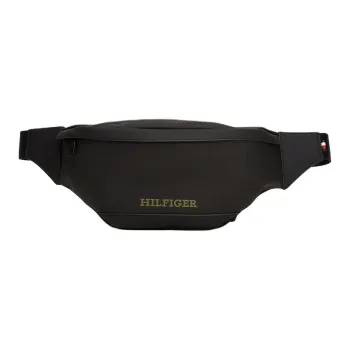 Tommy Hilfiger Polyurethane Crossbody Fanny Pack Men's Black