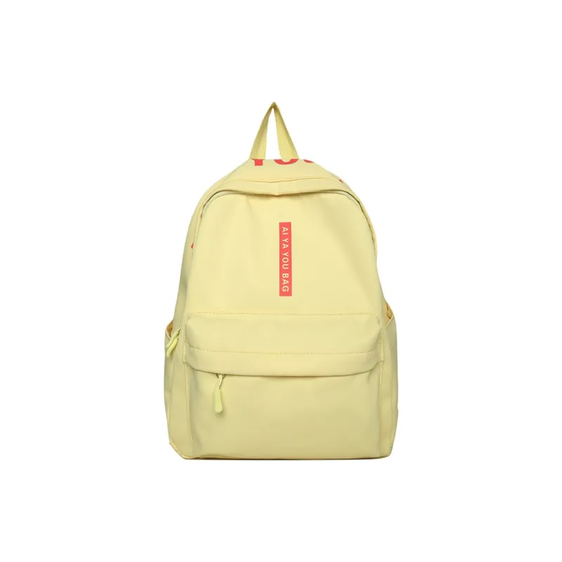 Cwatcun Nylon Backpack Regular Women's White/Pink/Black/Yellow/Purple-10