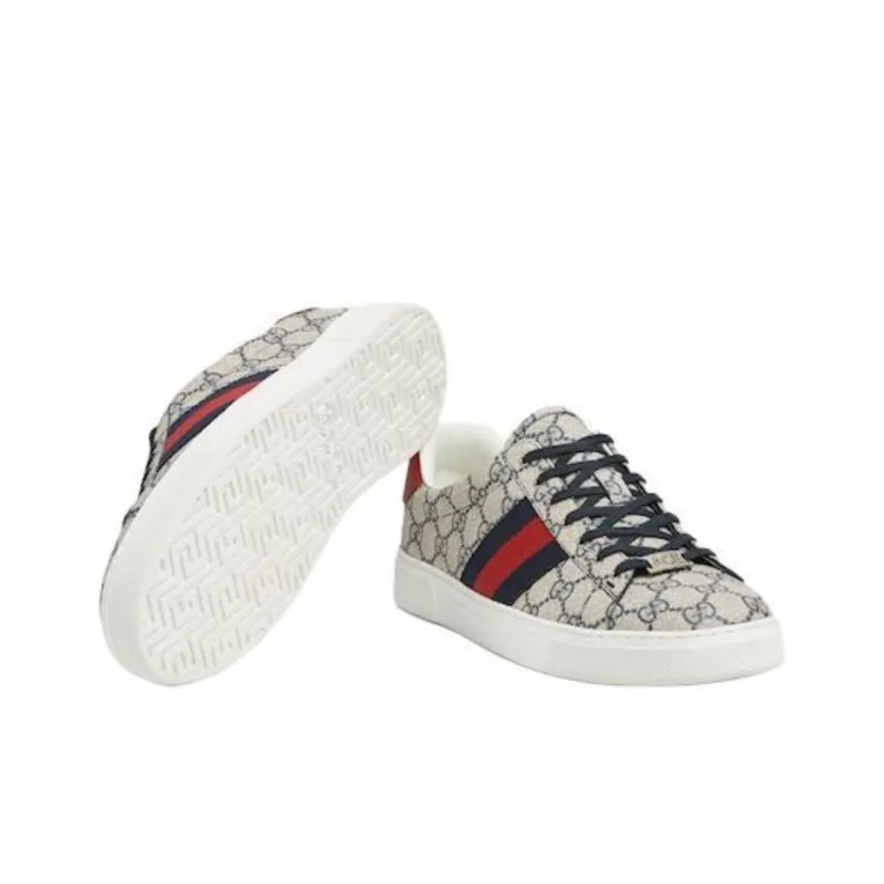 GUCCI Ace 'GG Supreme Canvas Beige Blue'-5