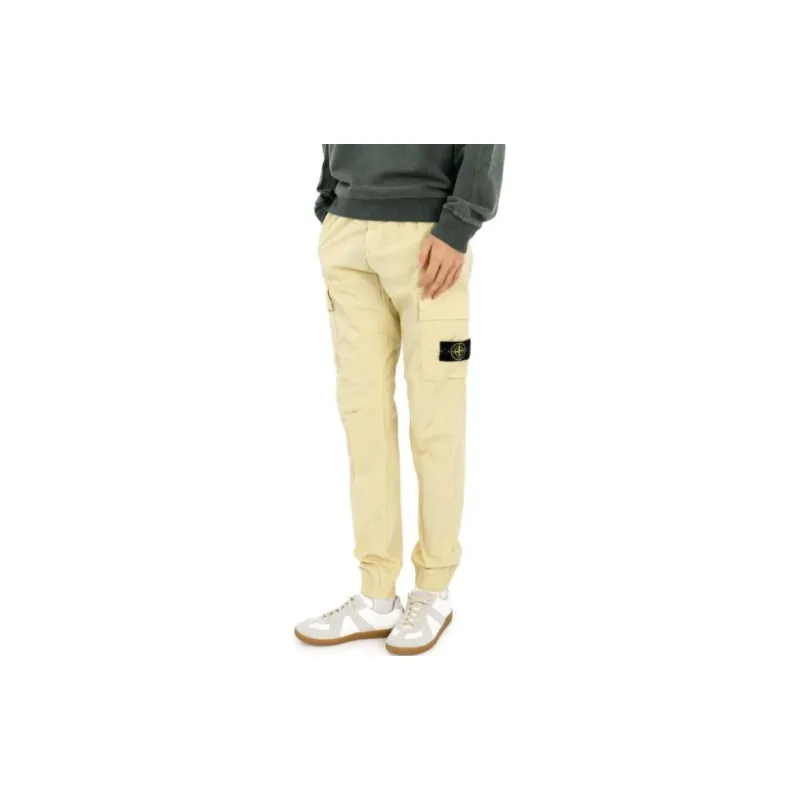 STONE ISLAND Casual Pants Men's Ecru-2