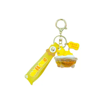 Baimao Acrylic+PVC+Metal Keychains Unisex