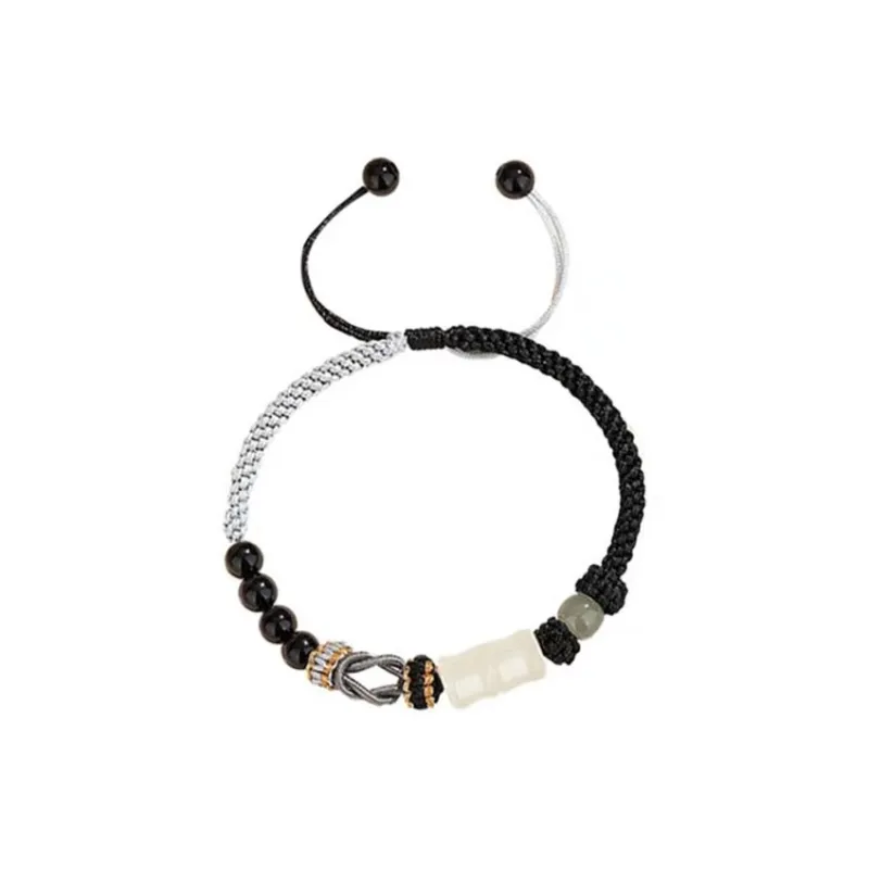 LUXLINE Natural Chalcedony Jade Bracelets Unisex-5
