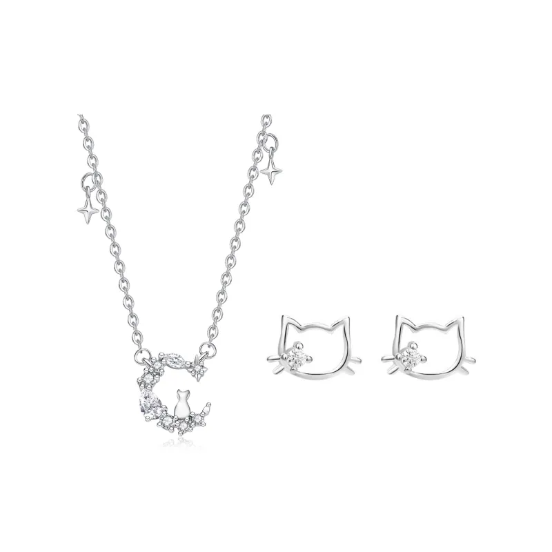 Asia Star Sterling Silver Necklaces Women's-4