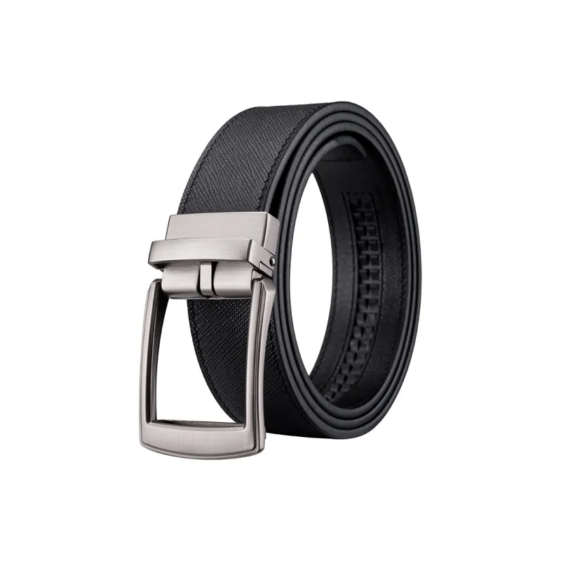 Canita Kolly Official Authentic, Business Casual, Automatic Buckle Top Grain Cow Leather Belts Men's Strap Width 3.5cm-1