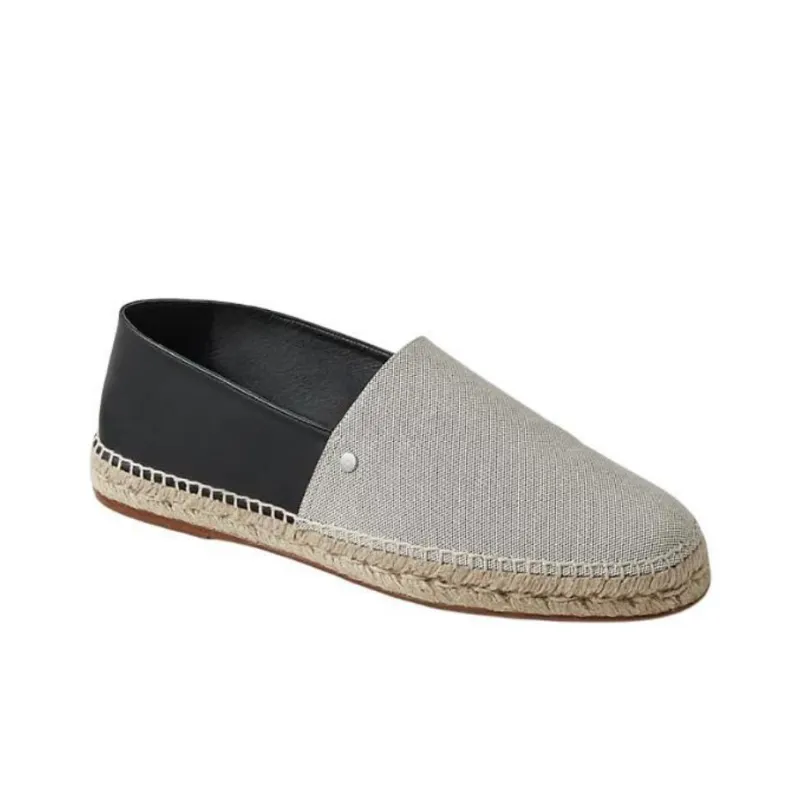 HERMES Joven Espadrilles Men's Gray Black-1