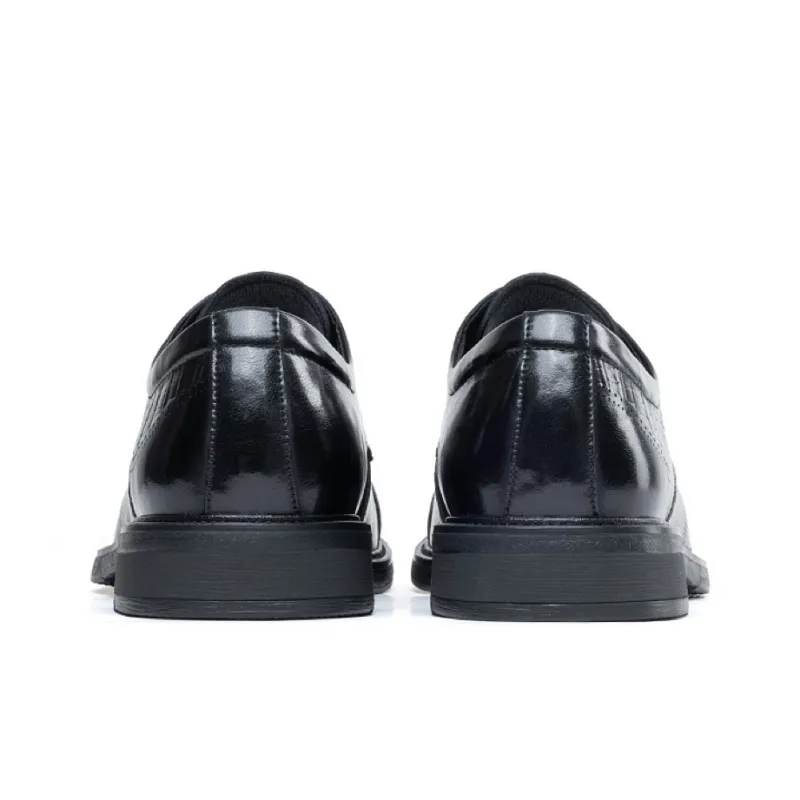 JOSINY Commute British Style Dress Shoes Low-Top Men's Black-2