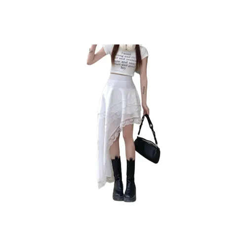 Kazakhstan Casual Long Skirts Women's Off White