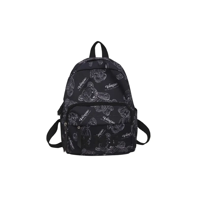 Cwatcun Nylon Backpack Women's White/Pink/Black/Yellow/Purple-10