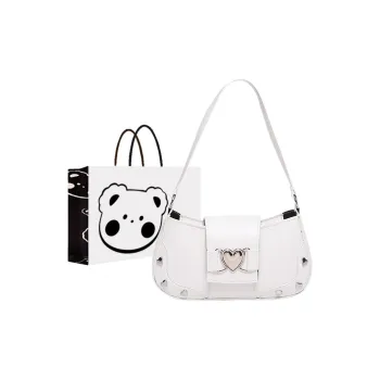 NX DOUGHNUT PU Shoulder Bag Women's White